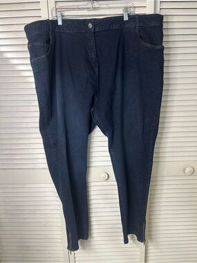 Evans‎ Dark Wash Skinny Ankle Zip Jeans - Size 30